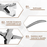 2 Pcs Making Kit Chain Nose Pliers and Wrapping Metal Stainless Steel Bender Ring Bending Tool