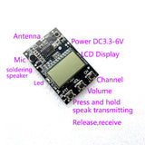 SW VHF UHF 7CH Radio Transceiver Receiver Transmitter Circuit Board + Antenna DC 3.3V-6V FOR Walkie-talkie Shortwave