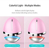 Silicone Facial Cleaning Brush Beauty Cleanser Vibrating Electric Face Cleansing Brush Pore Cleaner Face Firming Machine 93g