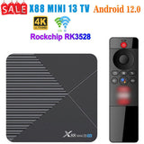 X88 Mini 13 TV Android13 Rockchip RK3528 4GB 64GB Support 8K Video 4K 60fps Wifi6 BT5.0 Set Top Box