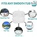 Bathtub Headrest, Pillows Neck and Back Support, Ergonomic Tub Pillow for Bath with 6 Str