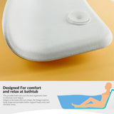 Bathtub With Suction Cups Comfortable SPA Non-Slip Bath Pillow Neck Back Headrest Pillows Soft Thickened Waterproof PU