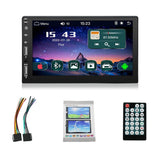 Double Din Car Stereo 7Inch Multimedia Radio With Bluetooth Touchscreen Receiver MP5 Audio Player Mirror Link 2USB AUX
