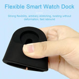 Smart High-quality Flexible Silicone Smartwatch Charging Stand Holder for Iwatch Twistable Watch Rack
