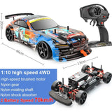 1:10 70km/h High-speed Drift Remote Control 2.4G 4WD Off-road Vehicle Dual-speed Rc Car Children's Christmas Gift
