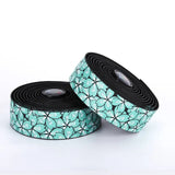 ESLNF Road Bike Handlebar Tapes Cherry Blossom Handles Wrap Shockproonti-slip Cycg Handle Belts with Bar Plugs