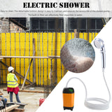 Outdoor Portable Shower Waterproof Electric Pump for Camping Hiking Backpacking Travel Beach Pet