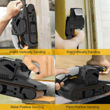 750W Belt 10 PCS Sanding Belts and Dust Bags Table Sander with Variable Speed Control 2-in-1 Vacuum Cleaner Adapter