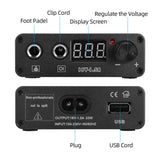 Tattoo Machine Kit Liner Shader Clip Cord LED Power Supply Foot Pedal Tattoo Machine Pen 100‑230V