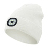 Outdoor Sport Knitted Light LED Hat Flashlight Headlight Headlamp Windproof Hats for Climbing Cycg Camping Head Lamp Item