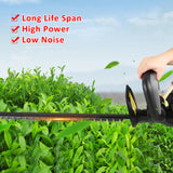 Cordless 21V Battery Bush Electric Hedge Trimmer Pruning 21 Inch Dual-Action Blade for Shrub Branch