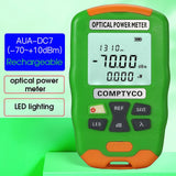 MAYTO 2 in 1 FTTH Optic Power Meter AUA-DC7/DC5 LED Light SC/FC/ST Universal Connector -70~+10dBm Fiber Optical Tester