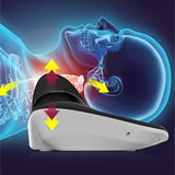 Cervical curvature straighten kneading household hot compress neck pillow massager