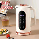 220V 1500ml Soybean Milk Electric Juicer Blender Mixer Wall Breaking 10-leaf Blade Breakfast hine