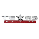 Texas Edition ABS Side Door Sticker Stick On Emblem Badge Cool And Stylish Car Decal