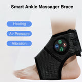 Electric Air Compression Foot Massager with Heating Vibration Joint Sprains Rehabilitation Ankle Brace for Left Right Feet