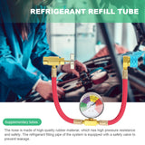 R1234YF Refrigerant with 1/2 Inch ACME LH Air Conditioner Gas Charging AC Recharge Hose for Car Automobile