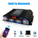 1600W Power HiFi Sound Amplifier Digital 4 Channel Audio Amplifier Bluetooth Karaoke Player FM Radio Support Remote Control