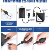 Top-Car Emergency Kit With Car Window Wedge, Air Wedge Bag Pump, Long Reach Grabber, Auto Trimming Removal Tool