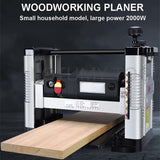 2000W Small Household Woodwork Press hine Automatic Feeding 220V Multifunctional DIY Woodworking Planer