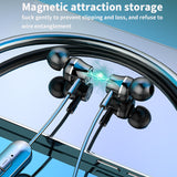 Magnetic Wireless Bluetooth 5.2 Earphones Neckband Stereo Sports Headset Handsfree Earbuds Waterproof Headphones With Mic