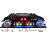 1600W Power HiFi Sound Amplifier Digital 4 Channel Audio Amplifier Bluetooth Karaoke Player FM Radio Support Remote Control