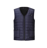 Men autumn smart cotton USB infrared electric heating vest ladies outdoor elastic warmth winter warm jacket