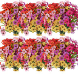 Artificial Outdoor Plants And 12 Bundles, UV Resistant Fake Flowers For Home Garden Decoration