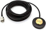 NMO Mount Magnetic Base 5M Antenna Cable Roof or Trunk Mobile PL259 Connector for Yaesu Kenwood Vertex Icom Radios