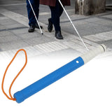 Walking Bd Cane Reflective Titanium Alloy Foldable Easy Grip Lightweight Sturdy for Elderly Vision Impaired People