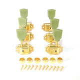 6pcs Open-Style Keys String Tuning Peg Vintage Tuners hine Head 3L3R for Folk and Electric Guitar