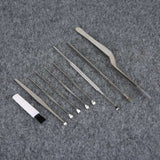 8 Pcs Stainless Steel Double Head Ear Spoon Set Remove Clean Stubborn EarWax Foreign Bodys Massage Care Doubles Effect Household