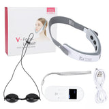 V Face Shaping Massager Remove Double Chin Comfortable Wear 5 Gears Red Blue Lights V Face Lifting Massager Soft Silicone for