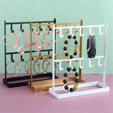 Display Stand Metal Storage Rack Earring Holder Ornament Jewelry Shelf
