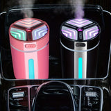 1pc Portable USB Silent Humidifier with Aromatherapy and Colorful Night Light for Home, Car, and Bedroom