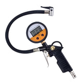 Bicycle Repair Tools 220PSI Tyre Pressure Meter Aluminum Car Tire Iator Gun Digital Display for Motorcycle Truck Bike