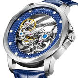 GUANQIN Business Sapphire Mechanical Automatic Winding Men's Watch Stainless Steel Waterproof Bracelet Accessories 2022 New