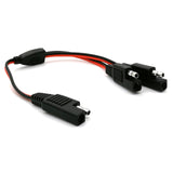 DIY 1 to Adapter Connector 2 Pin Quick Connect Disconnect Plug SAE Power Extension Cable 18AWG 300mm