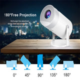 MG50 Smart Portable with WiFi6 Speaker 180° Free Projection Support Auto Focus Android 12.0 Mini Projector