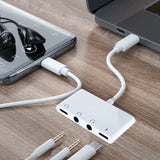 USB C To 3.5Mm Audio Adapter Audio Adapter With 3.5Mm Audio Jack And 60W PD Fast Charging Port