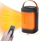 1pc, Small Heater With Heating And Fan Modes 1500w Electric Heater 70 Degree Wind Direction Adjustment, Portable, Overheat Protection, Automatic Power Off When Tilted, For Home Office School Thanksgiving Halloween Christmas Gift Fall Winter Essential