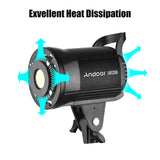 Andoer 135W/60W Bi-color Portable LED Studio Video Dimmable Bowens Mount Continuous Light for Product Portrait Photography