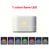 1pc Cool Mist Humidifier 250ml New Simulation Flame Ultrasonic Humidifier, Portable Cool Mist Usb Led Change Color Room H2o Air 7 Colors Fire Flame Humidifier Aroma Essential Oil Diffuser Humidifier