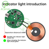 20W Car Charging Mobile Phone Wireless Charger Module with Three Coil Transmission End 24V 12V Wide Voltage