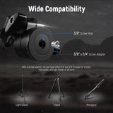 Metal Mini Ballhead H-35A Low Profile Camera Tripod Ball Head for Arca 1/4 Quick Release Plate for Tripod Monopod DSLR Camera
