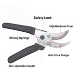 Branch Scissor Pruning Shears High Efficiency Rustproof For Agriculture Bypass Pruning Shears Sharp Precision-ground Steel Blade Plant Clippers Gardening Tools