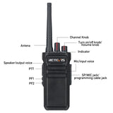 RETEVIS RB23 Black GMRS Handheld Radio [5W/IP67 Waterproof]