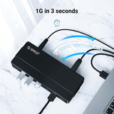ORICO 7/4 Port 3.0 Desktop HUB High Speed with 12V Power Adapter USB Splitter for Computer