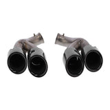 2pcs Quad Exhaust Tip Replacement Tailpipe for GTS Style 68mm Inlet 120mm Outlet Fit for Cayenne 2016 2017 2018 System Parts