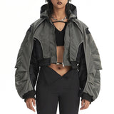 MA-1 Bomber Jacket Reflective Splicing Jacket